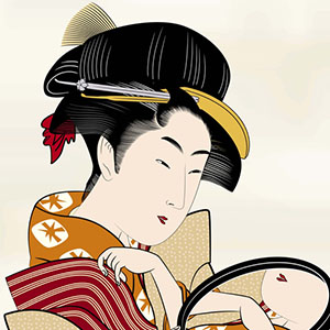 photo of Japanese Ukiyo-e