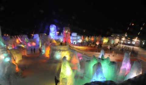 photo of Lake Shikotsu Ice Festival